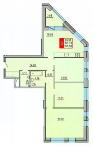 Продается 3-комн. квартира, 95,6 м²
