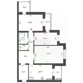 Продается 3-комн. квартира, 106 м²