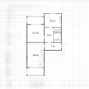 Продается 2-комн. квартира, 52,4 м²