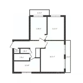Продается 3-комн. квартира, 62,7 м²