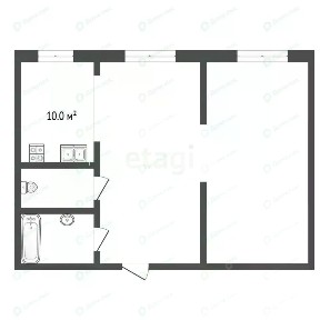 Продается 1-комн. квартира, 45,6 м²