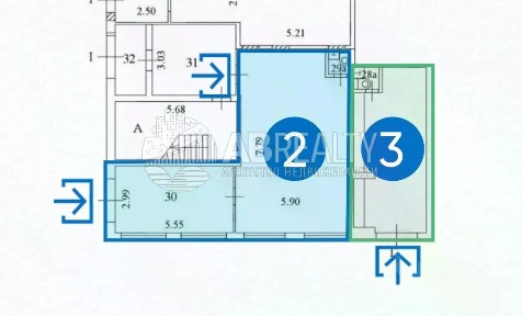 Продается помещение свободного назначения, 22,2 м²