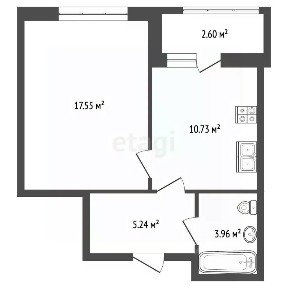 Продается 1-комн. квартира, 37,4 м²