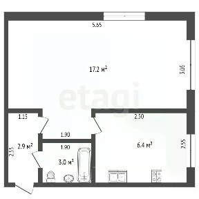 Продается 1-комн. квартира, 31,2 м²