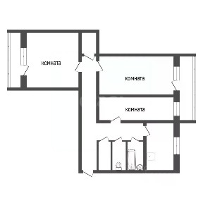 Продается 3-комн. квартира, 70,4 м²