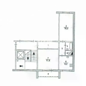 Продается 2-комн. квартира, 55,2 м²