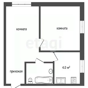 Продается 2-комн. квартира, 40,3 м²