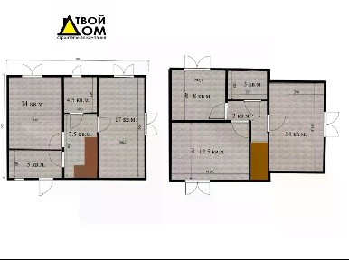 Продается 2-этажный дом, 105 м²