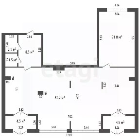 Сдается помещение свободного назначения, 68 м²