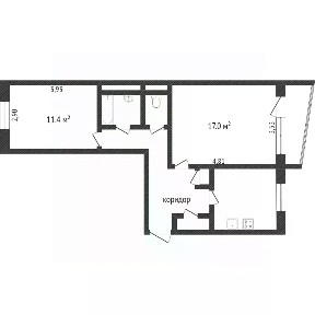 Продается 2-комн. квартира, 51,9 м²