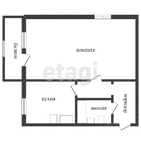 Продается 1-комн. квартира, 31,5 м²