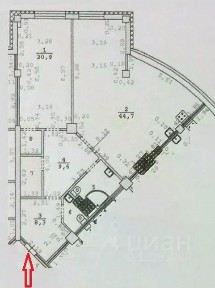 Продается 2-комн. квартира, 95,6 м²