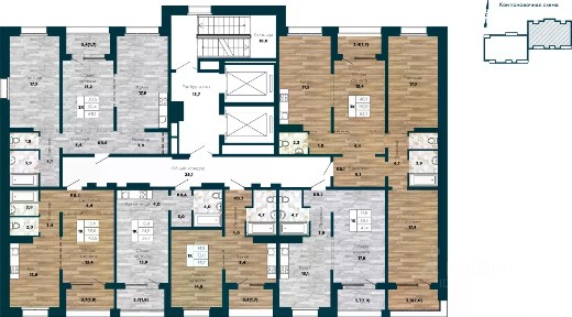 Продается квартира свободной планировки, 93,7 м²
