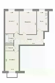 Продается 3-комн. квартира, 63,1 м²