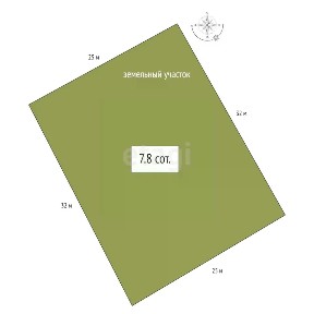 Продается участок, 7,8 сот.
