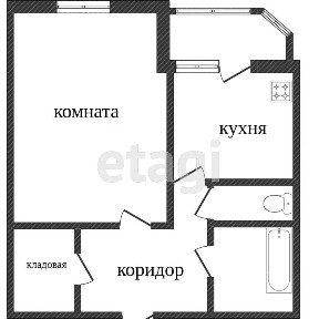 Продается 1-комн. квартира, 39,2 м²