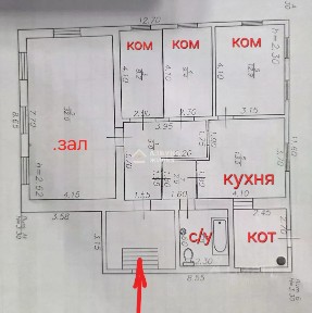 Продается 1-этажный дом, 94,7 м²