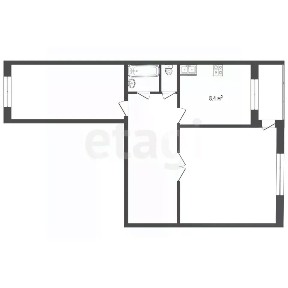Продается 2-комн. квартира, 48,5 м²