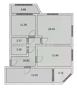 Продается 3-комн. квартира, 81,2 м²