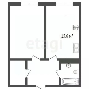 Продается 1-комн. квартира, 44,4 м²