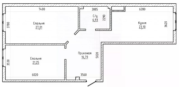 Продается 2-комн. квартира, 95 м²