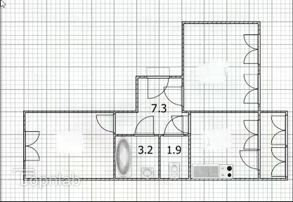 Продается 2-комн. квартира, 53,3 м²