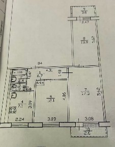 Продается 3-комн. квартира, 64 м²
