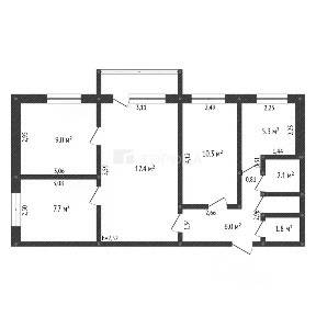 Продается 4-комн. квартира, 65,3 м²