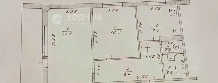 Продается 2-комн. квартира, 51 м²