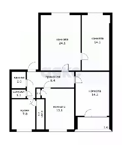 Продается 4-комн. квартира, 86,6 м²