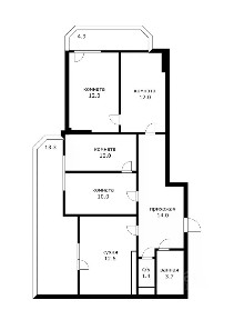 Продается 2-комн. квартира, 75 м²