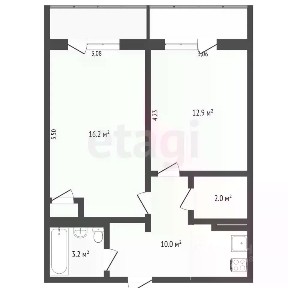 Продается 2-комн. квартира, 45 м²