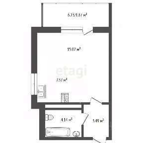 Продается студия, 30 м²