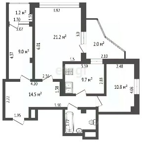 Продается 3-комн. квартира, 69,8 м²