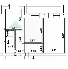 Продается 2-комн. квартира, 52,1 м²