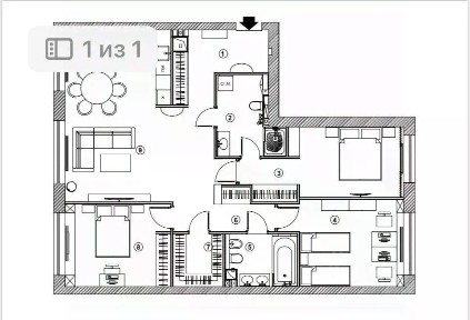 Продается 4-комн. квартира, 115 м²