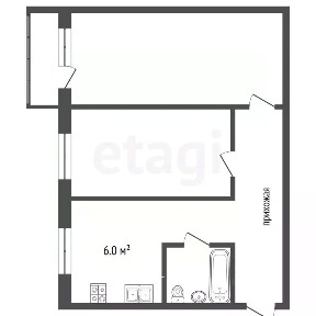 Продается 2-комн. квартира, 44,3 м²