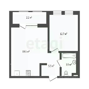 Продается 1-комн. квартира, 40,9 м²