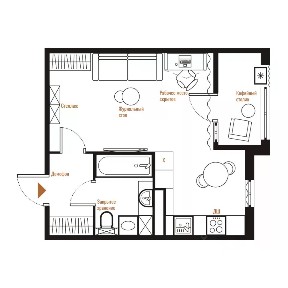 Продается студия, 32,7 м²