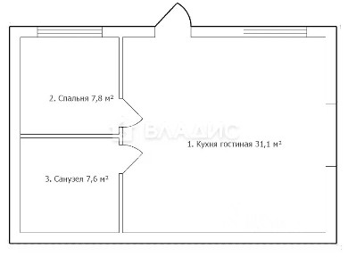 Продается 1-этажный дом, 47,1 м²