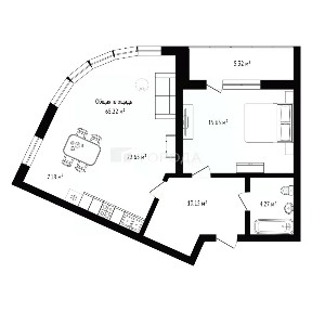 Продается 2-комн. квартира, 65,22 м²