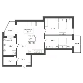 Продается 3-комн. квартира, 100,9 м²