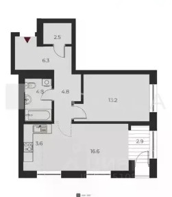 Продается 2-комн. квартира, 52 м²