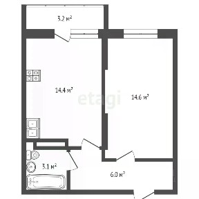 Продается 1-комн. квартира, 40 м²