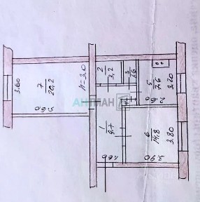 Продается 2-комн. квартира, 57,7 м²