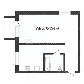 Продается 1-комн. квартира, 30,9 м²