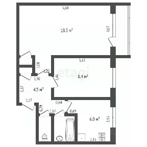 Продается 2-комн. квартира, 41,6 м²