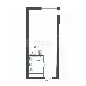 Продается студия, 27 м²