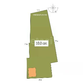 Продается 1-этажный дом, 45 м²