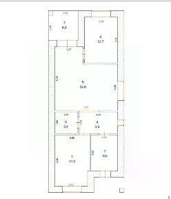 Продается 1-этажный дом, 69,1 м²